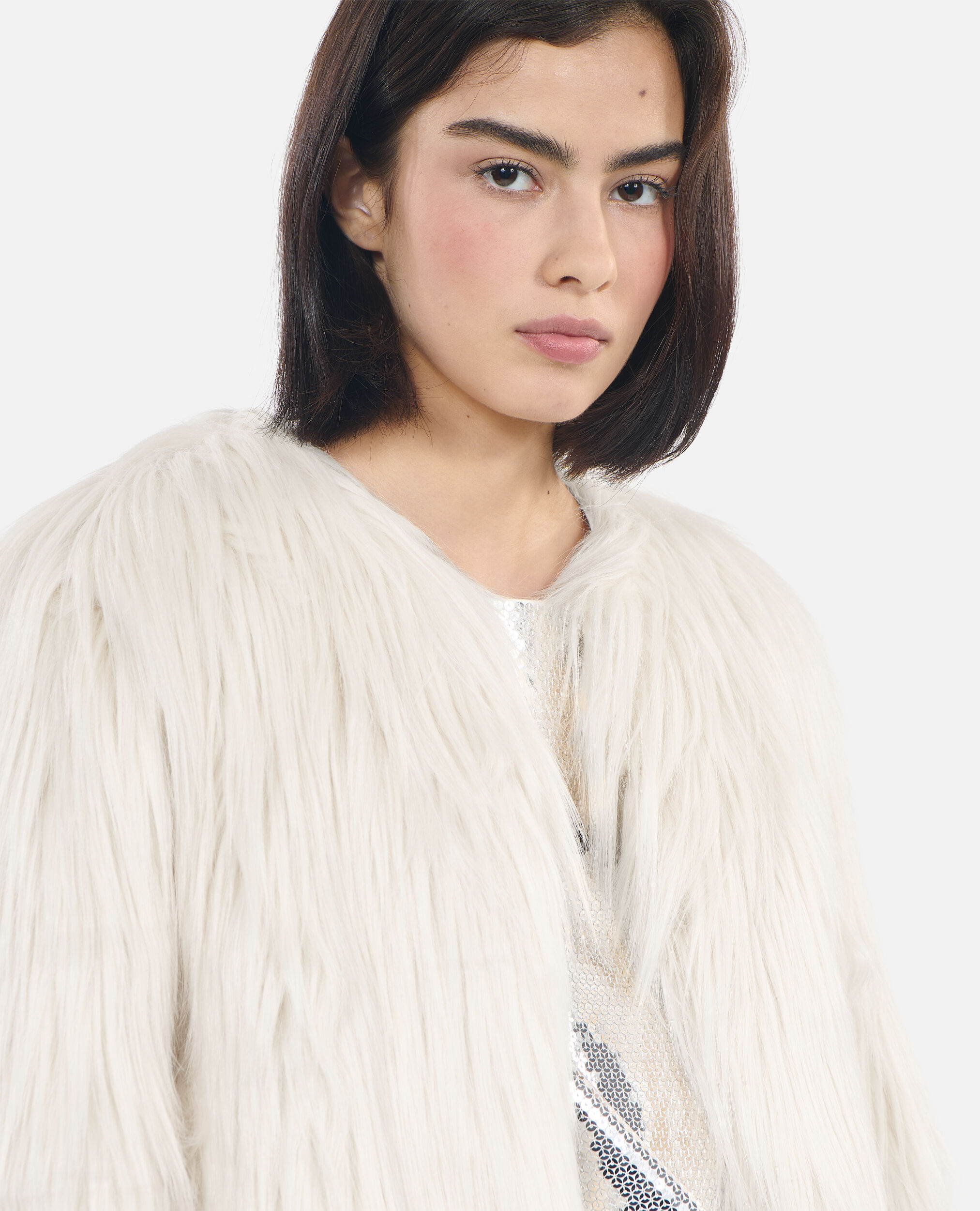Kooples faux fur jacket sales