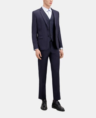 The Kooples HOMME NAVY veste de costume bleu marine en laine