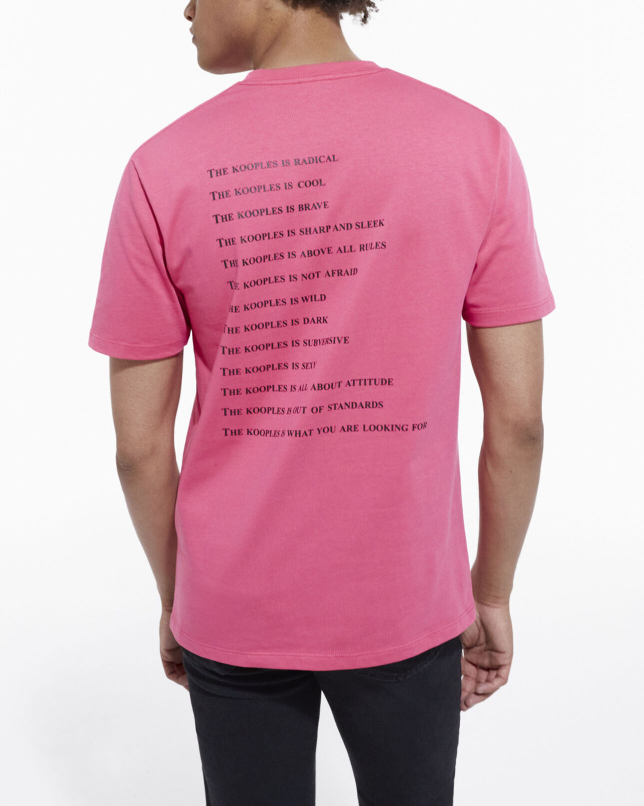 The Kooples HOMME OLD ROSE t-shirt what is rose