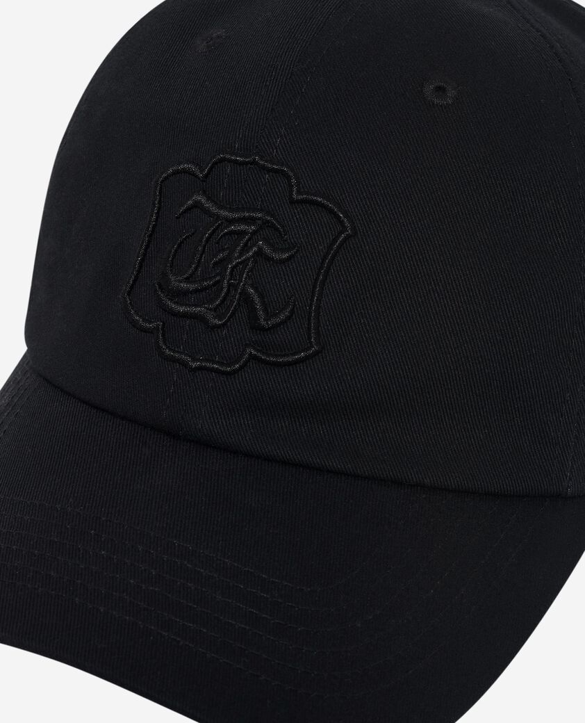 The Kooples MIXED BLACK black embroidered cap