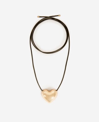 The Kooples FEMME GOLD collier pendentif c&oelig;ur dor&eacute;