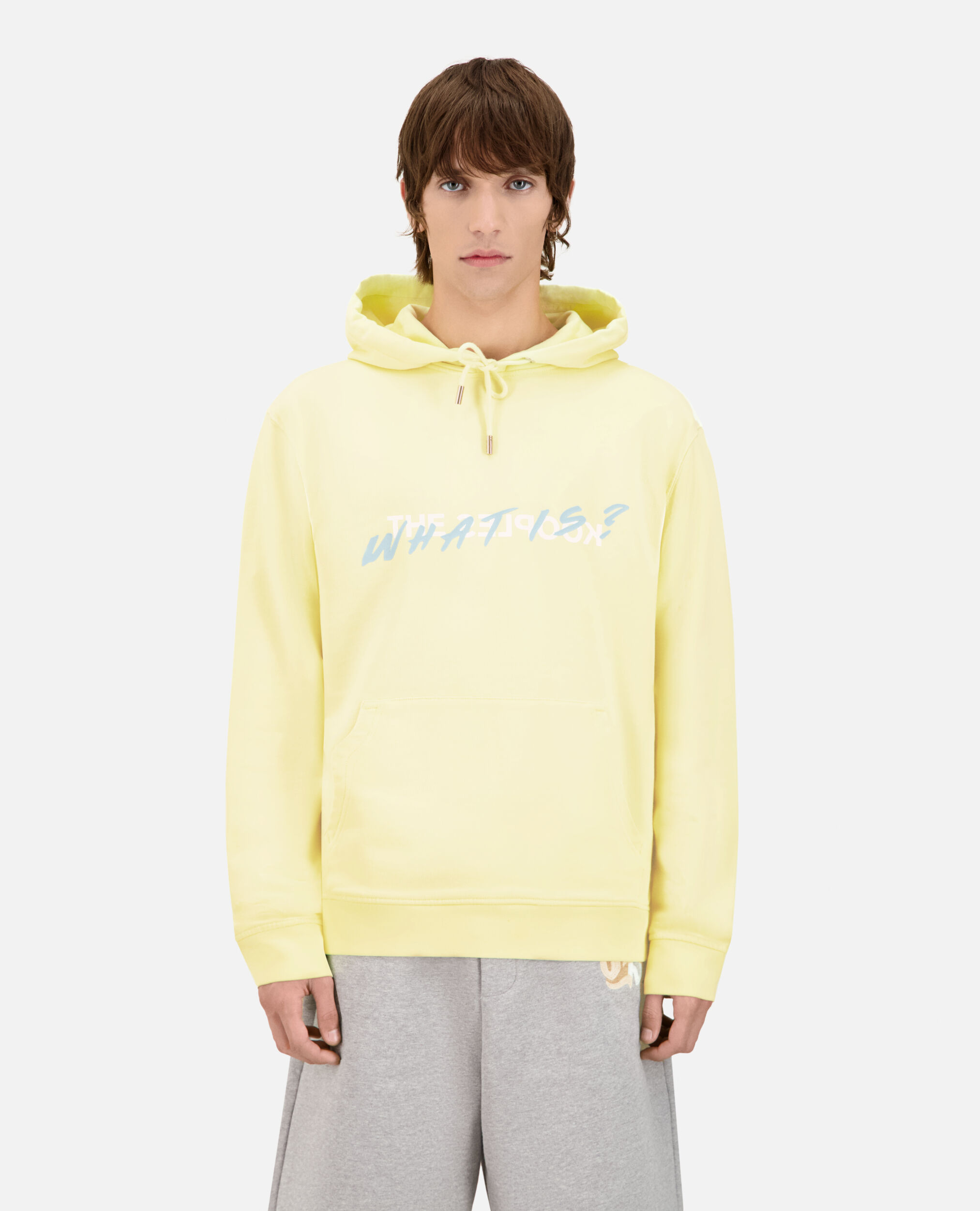 Yellow What is hoodie, BRIGHT YELLOW, hi-res image number null