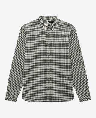 The Kooples MEN BLACK WHITE white and black checkered shirt