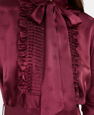 The Kooples WOMEN BURGUNDY burgundy jacquard short dress