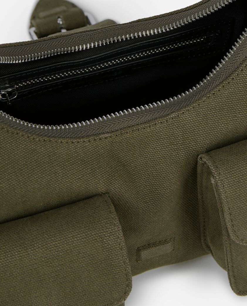 The Kooples MUJER KAKI bolso amelia lona caqui