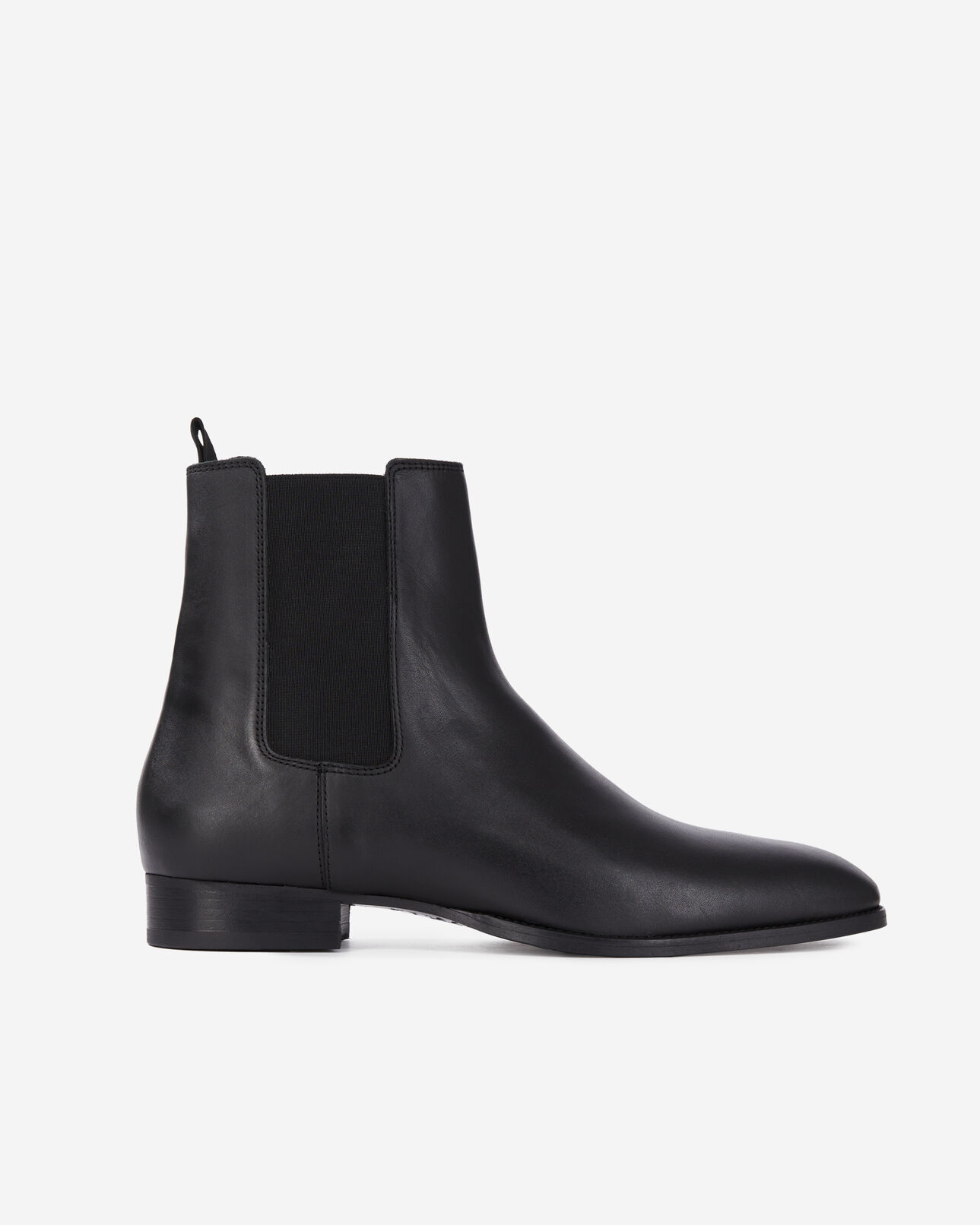The Kooples HOMME BLACK bottines chelsea en cuir noir