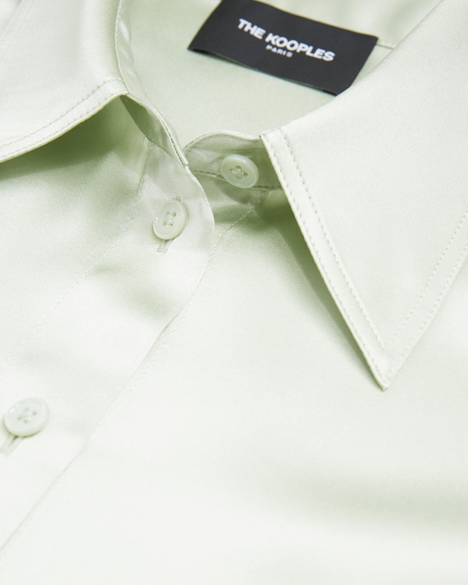 Mint green blouse with long cuffs, MINT, hi-res image number null