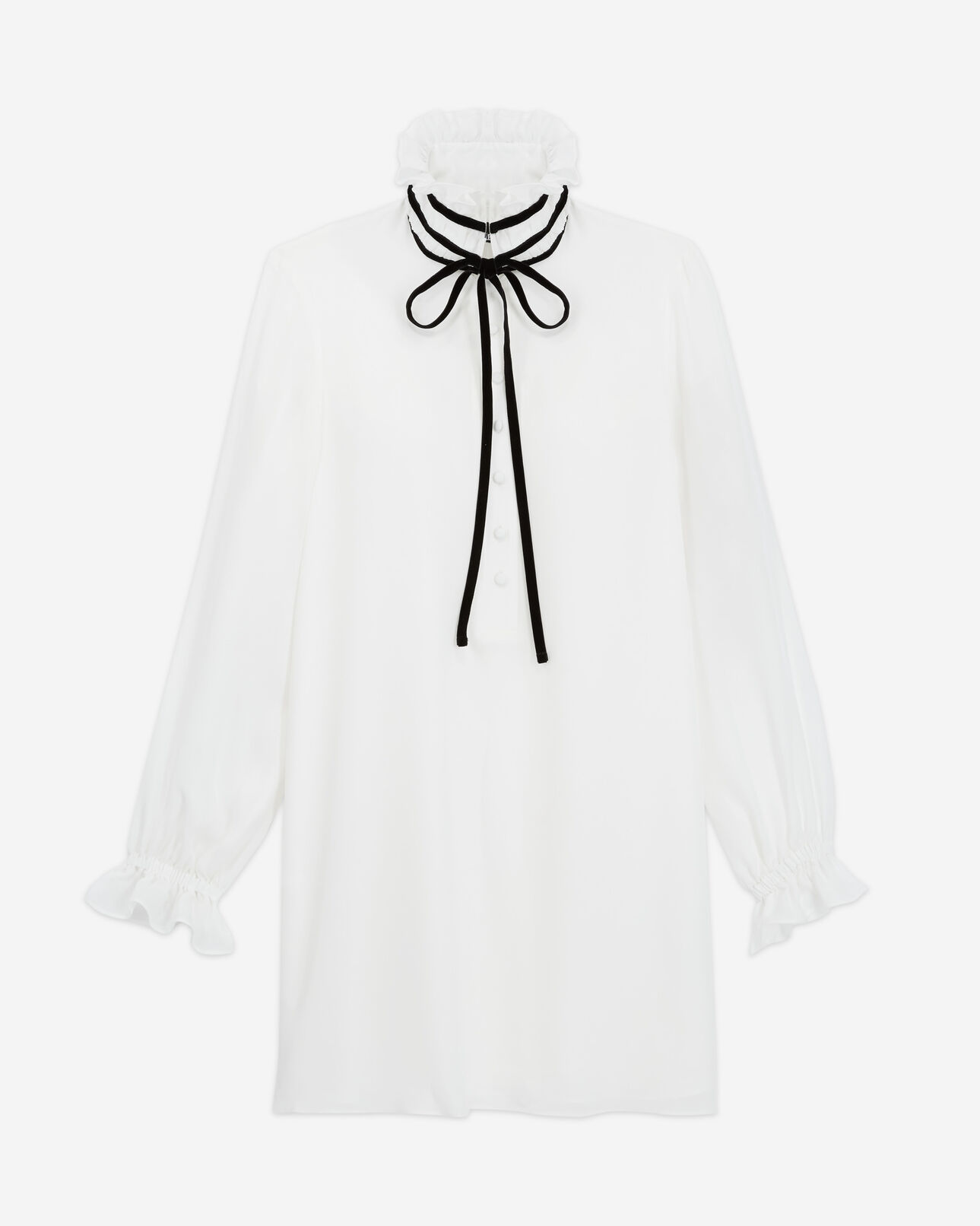 The Kooples FEMME WHITE robe courte en soie blanche