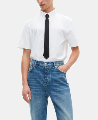 The Kooples HOMME BLACK cravate en soie noire