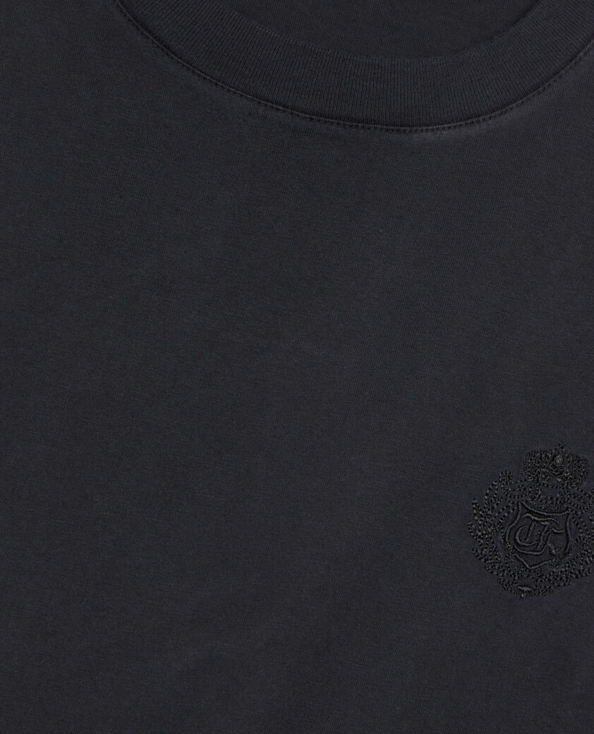The Kooples HOMME BLACK WASHED t-shirt logo noir