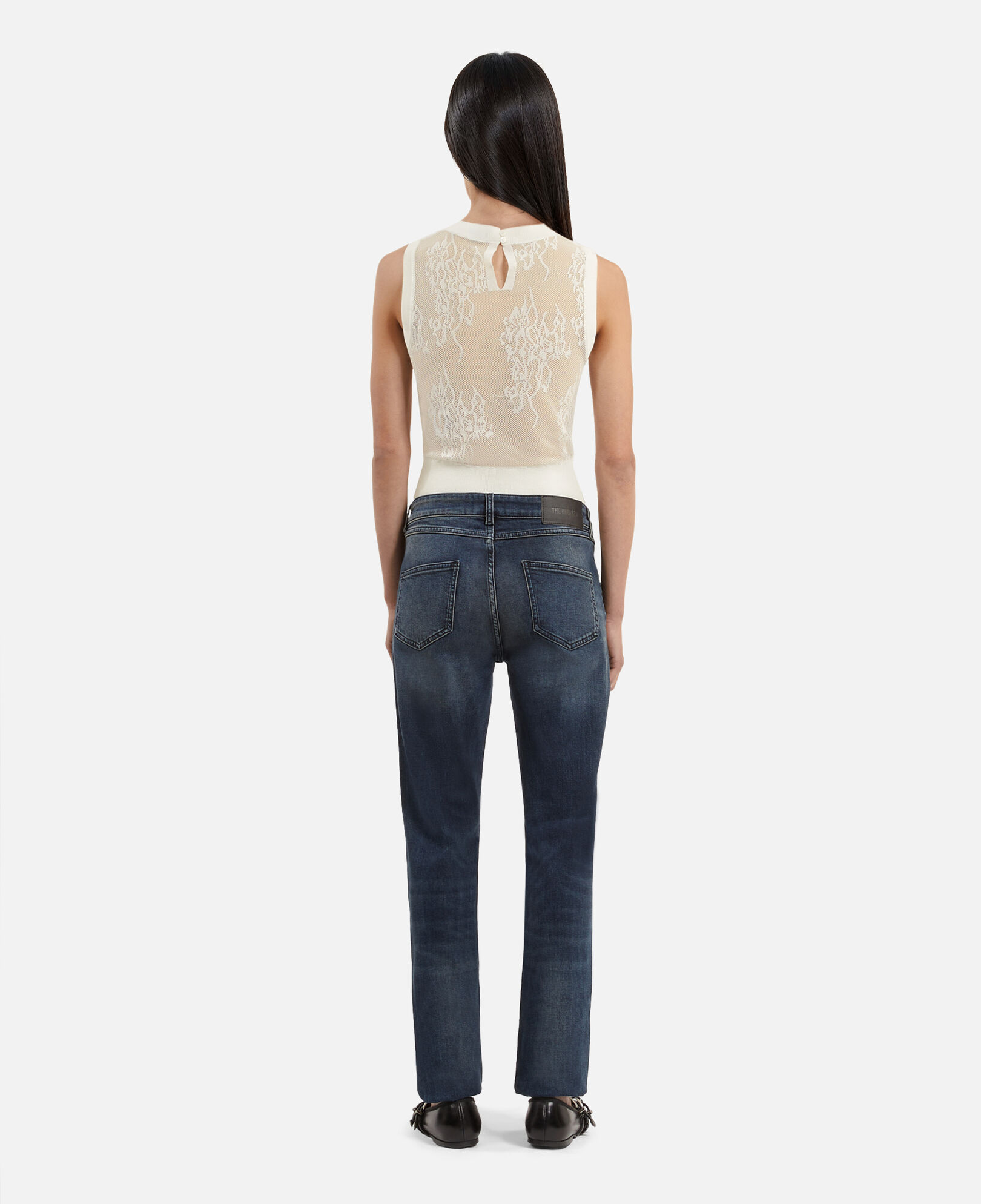 The Kooples MUJER WHITE top punto blanco