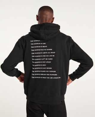 The Kooples HOMME BLACK sweat noir sérigraphie what is