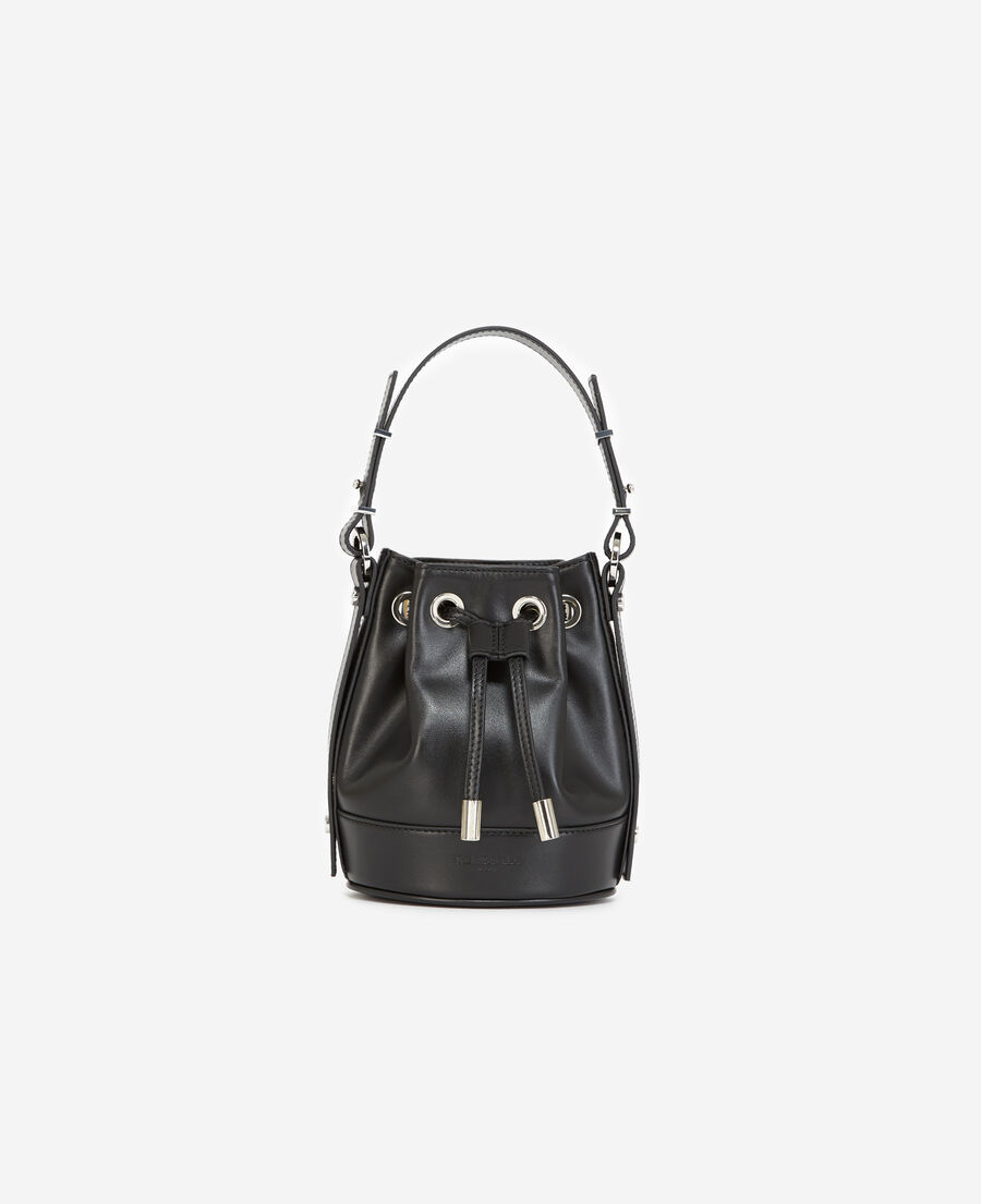 small tina bag in smooth black leather