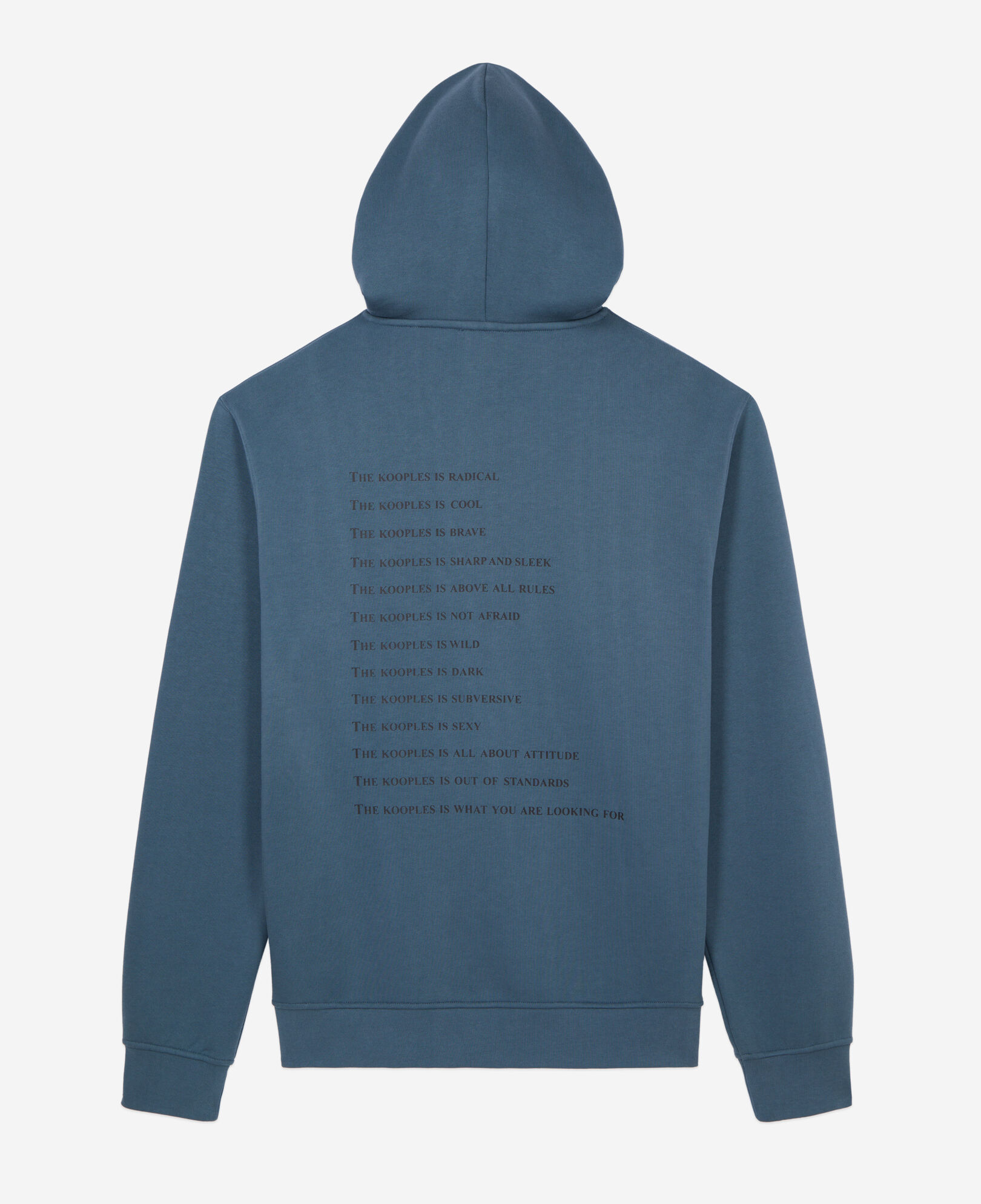 The Kooples MEN BLUE PETROL deep blue what is hoodie