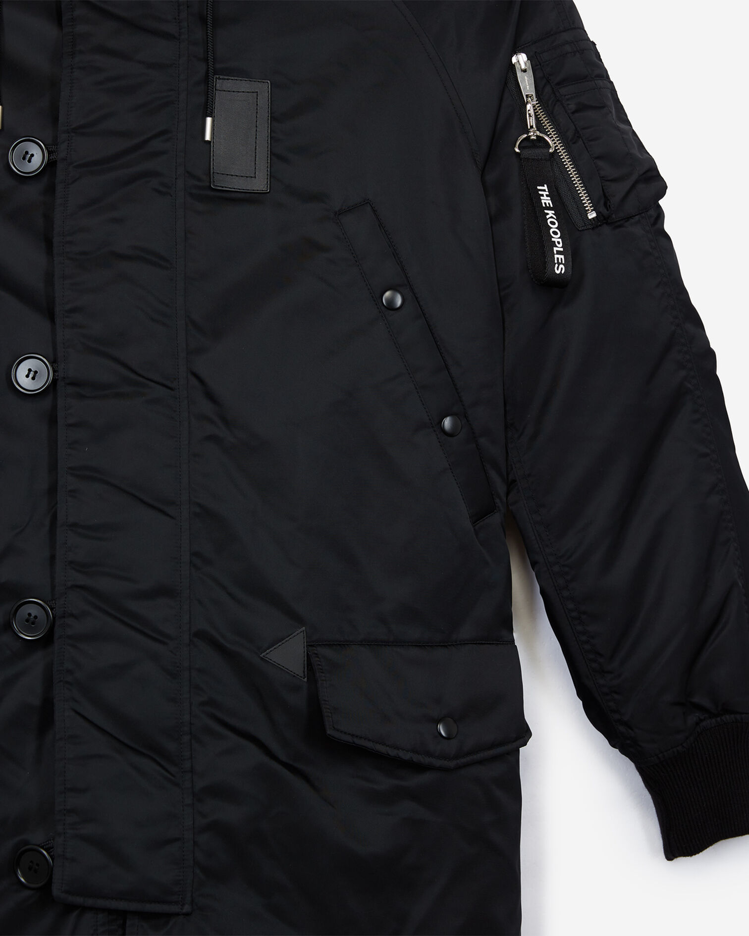 Parka longue noire, BLACK, hi-res image number null