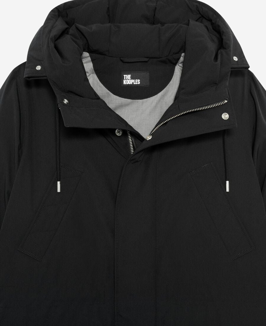 The Kooples HERREN STONE parka mit wasserabweisender behandlung grau