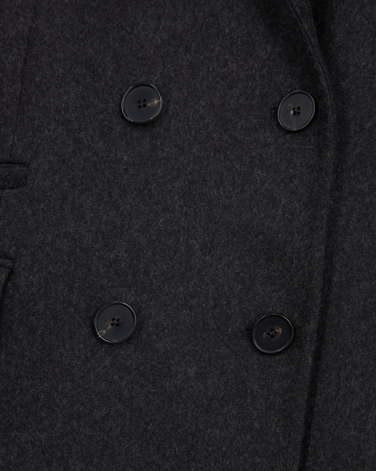 The Kooples WOMEN GREY gray wool coat