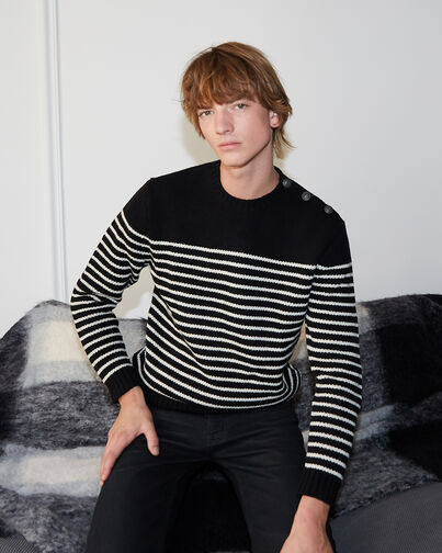 , ECRU BLACK STRIPES, hi-res image number null