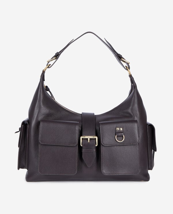 The Kooples WOMEN BROWN brown leather amelia xl bag