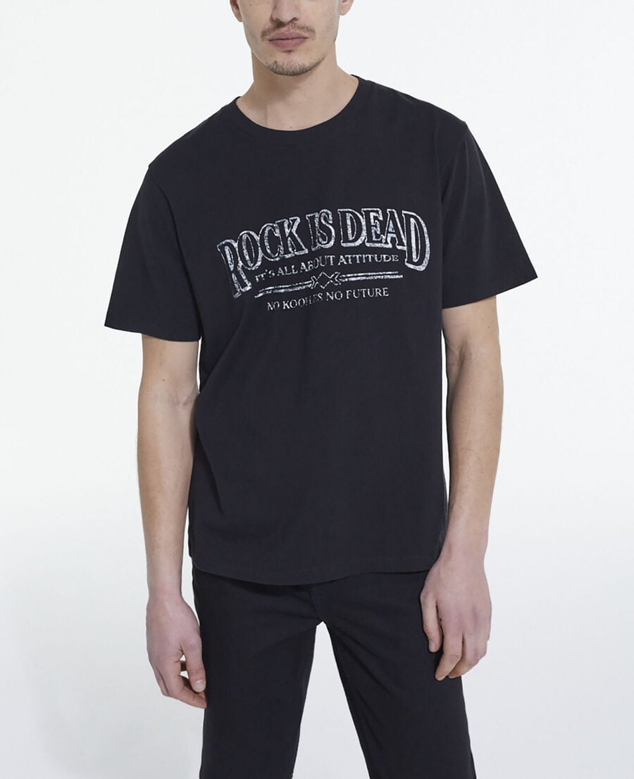 The Kooples MEN BLACK WASHED gray t-shirt