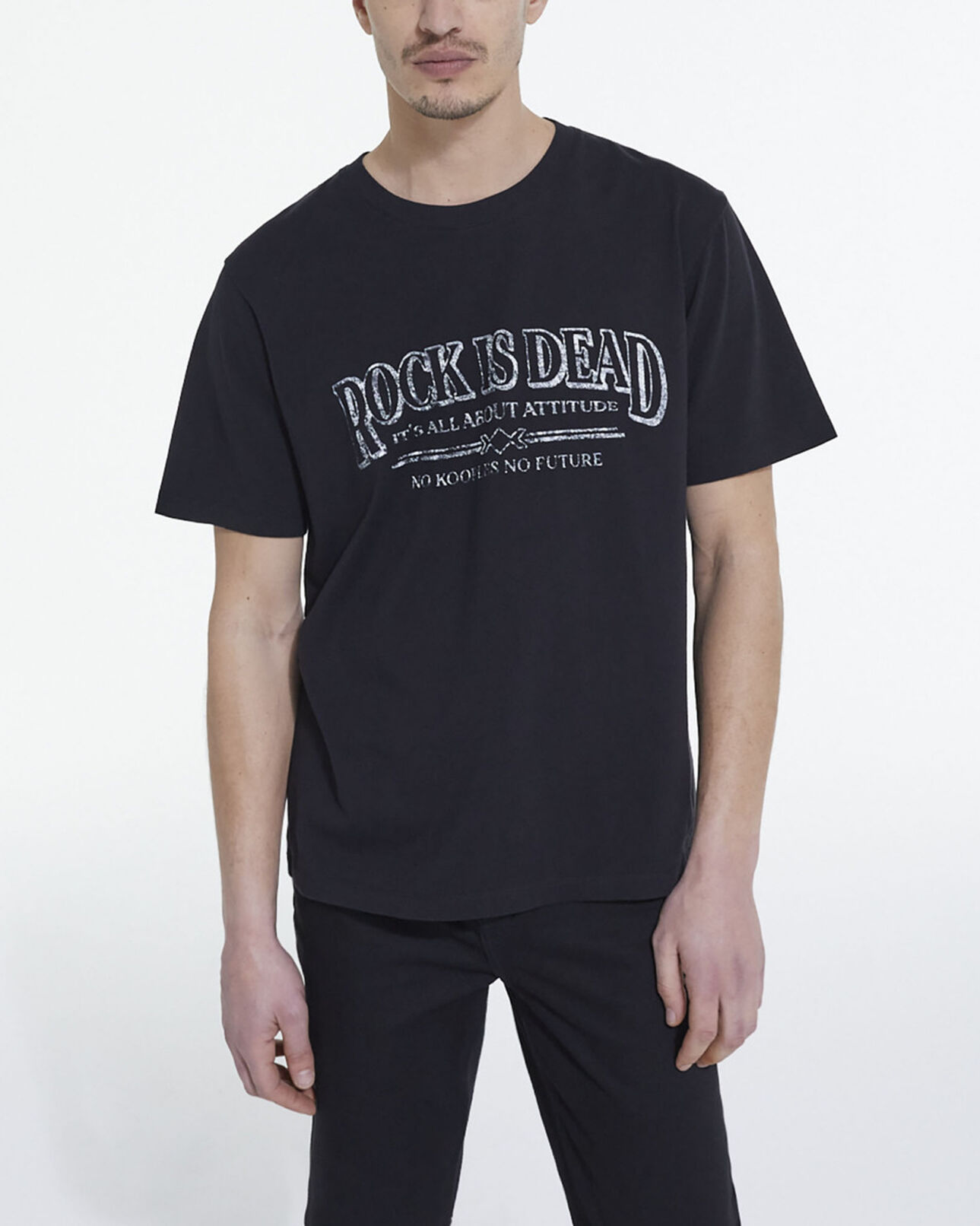 The Kooples HOMME BLACK WASHED t-shirt gris