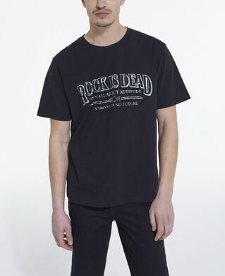 The Kooples MEN BLACK WASHED gray t-shirt