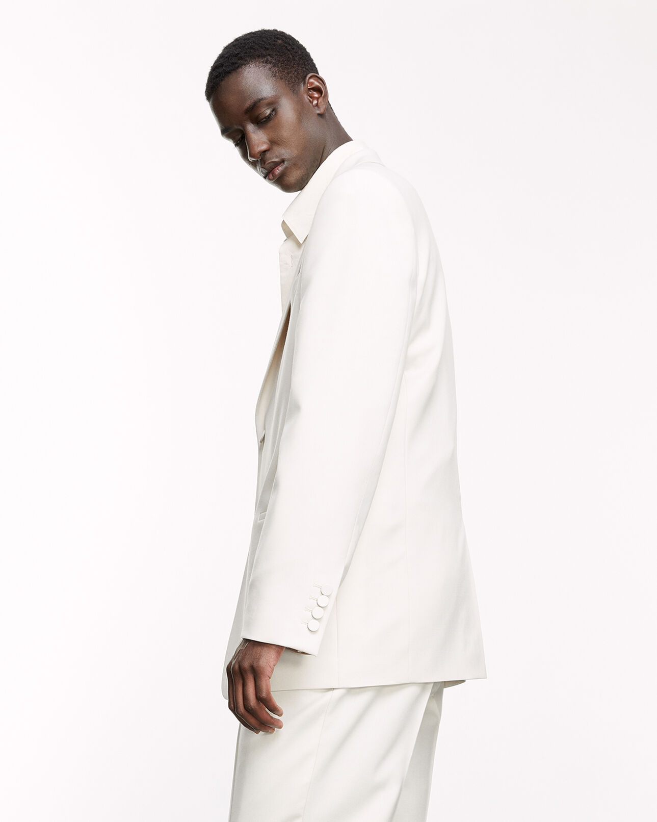 The Kooples MEN ECRU ecru jacket with covered buttons