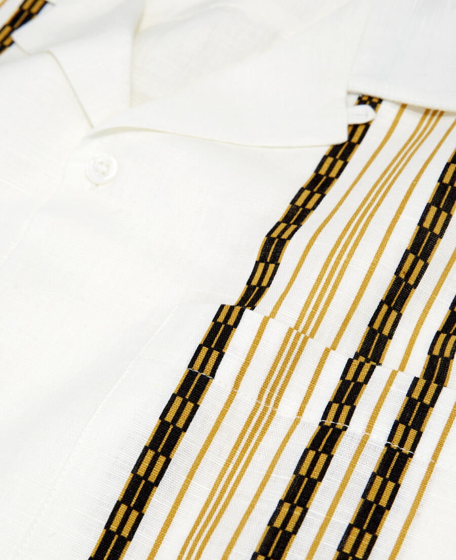 chemise coton motif à rayures verticales