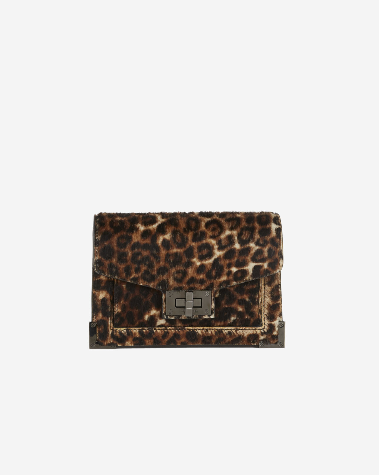 The Kooples WOMEN LEOPARD emily belt in leopard print leather
