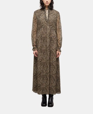 The Kooples WOMEN LEOPARD long leopard print dress