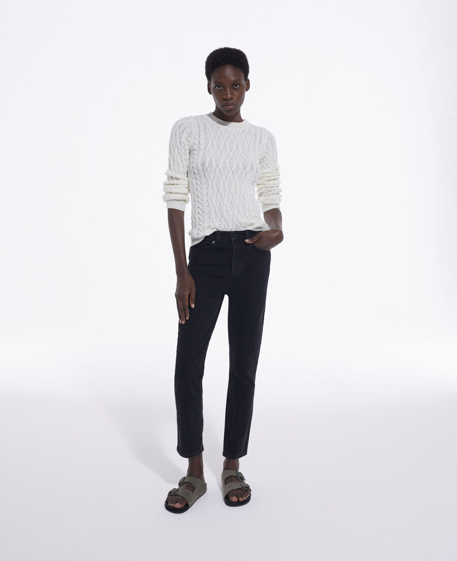 ecru wool sweater