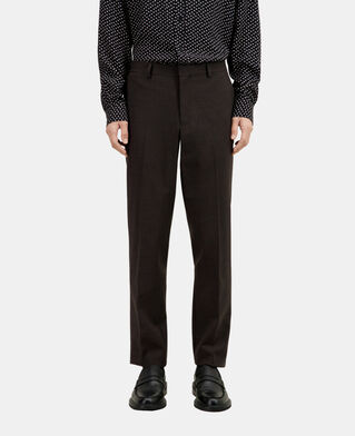 The Kooples HERREN BROWN / BLACK braune anzughose mit hahnentrittmuster