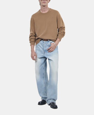 The Kooples HOMME DARK CAMEL pull en cachemire camel