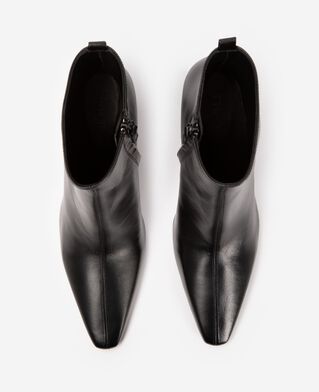 The Kooples DAMEN BLACK schwarze leder-ankle-boots