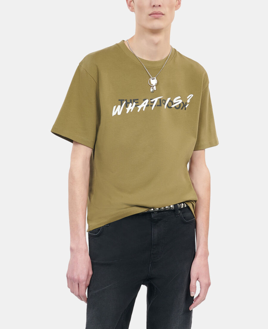 The Kooples MEN OLIVE khaki what is t-shirt