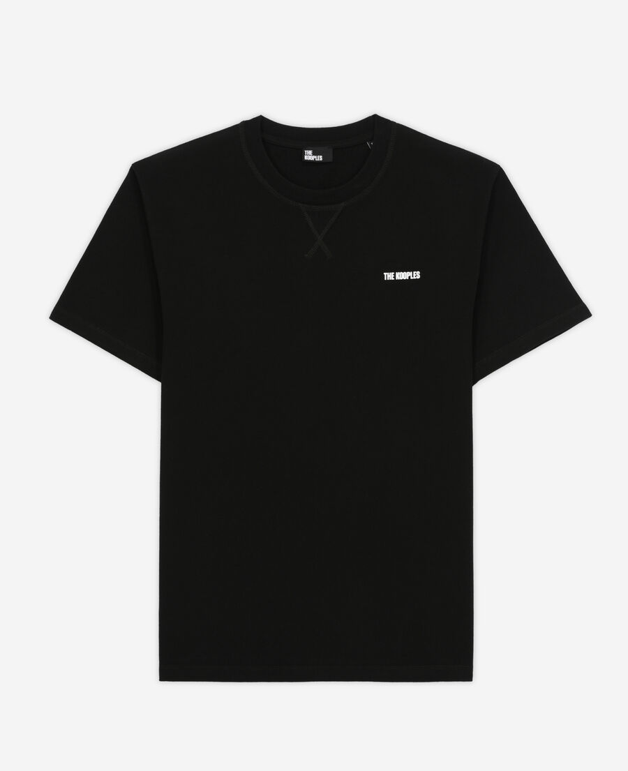 The Kooples HOMME BLACK t-shirt homme logo the kooples noir