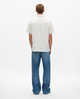 The Kooples HOMME ECRU chemise manches courtes blanche