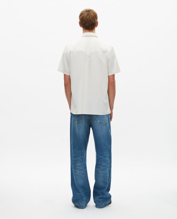 The Kooples HOMME ECRU chemise manches courtes blanche