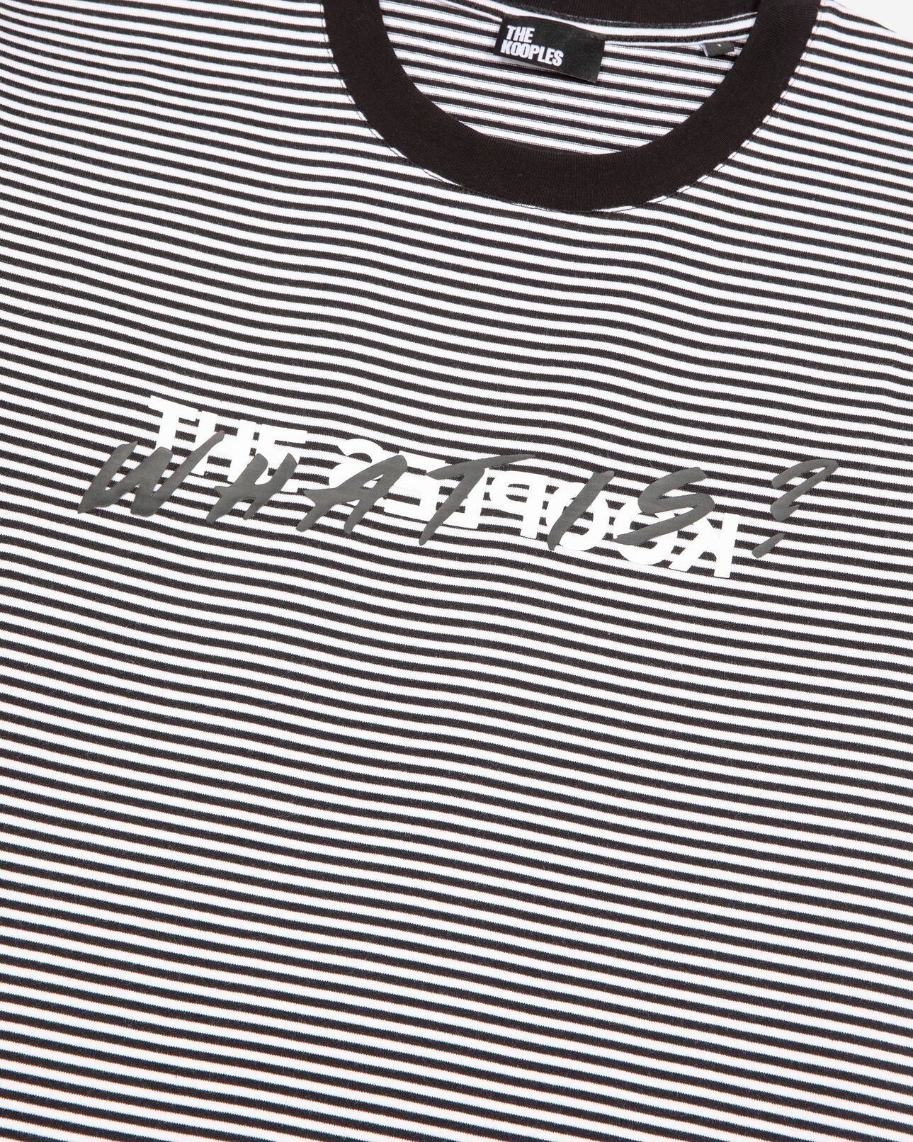 The Kooples F ECRU what is ecru striped t-shirt