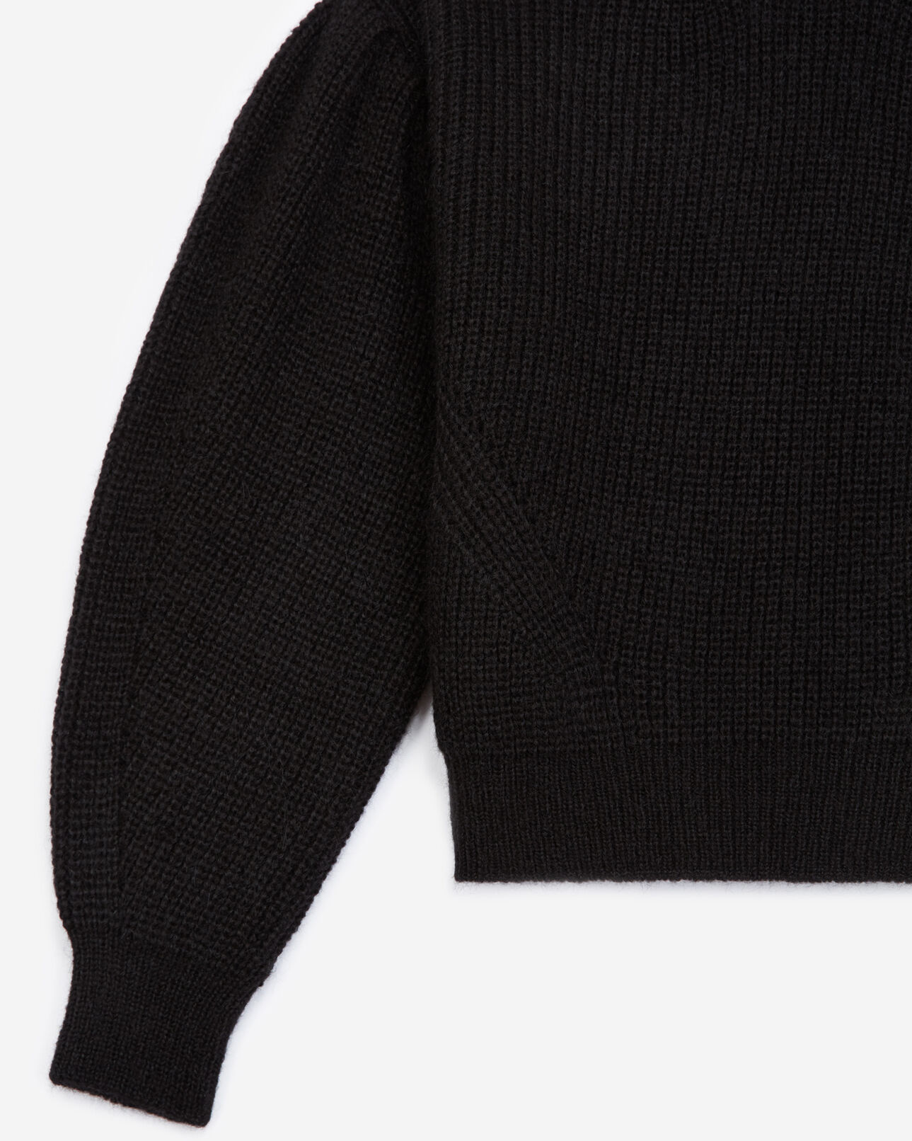 The Kooples WOMEN BLACK knit black turtleneck sweater