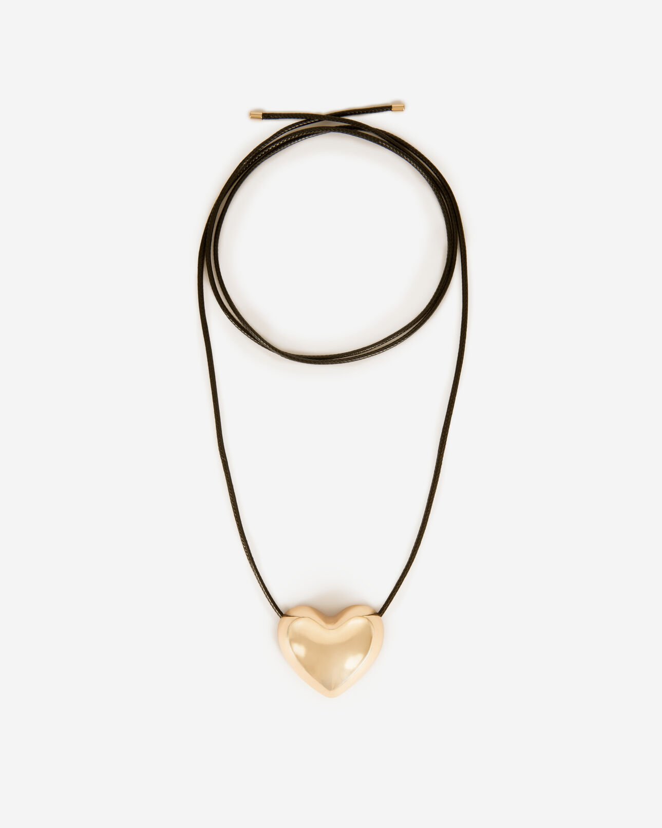 The Kooples FEMME GOLD collier pendentif cœur doré