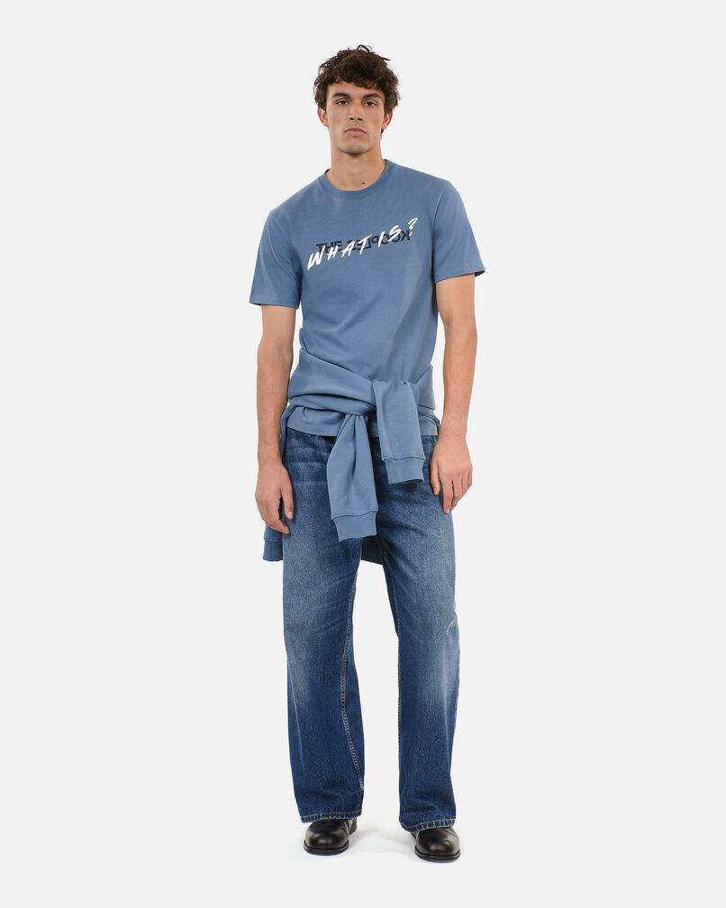 The Kooples MEN STONE BLUE light blue what t-shirt