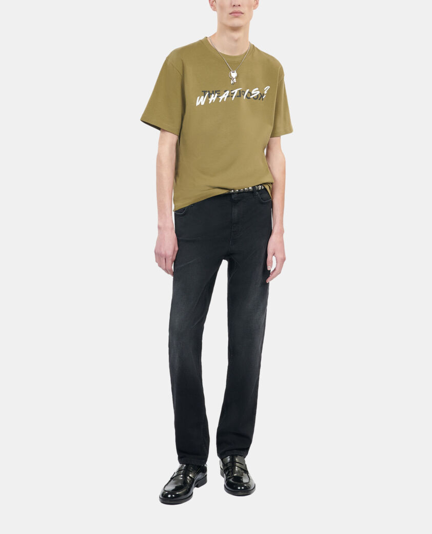 The Kooples MEN OLIVE khaki what is t-shirt