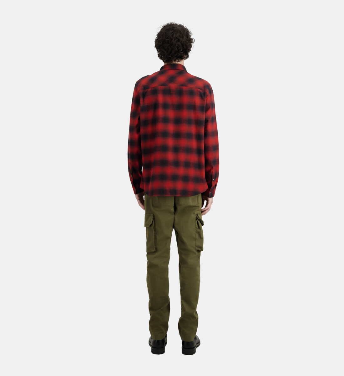 Red black hot sale shirt