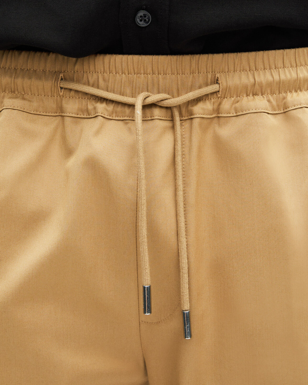The Kooples HOMME BEIGE pantalon taille élastiquée beige