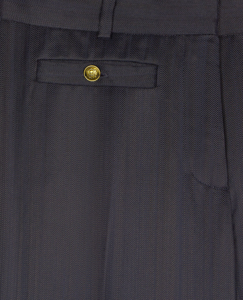 The Kooples WOMEN NAVY navy blue suit trousers