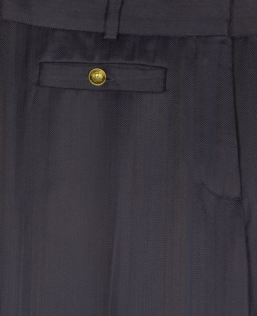 The Kooples WOMEN NAVY navy blue suit trousers