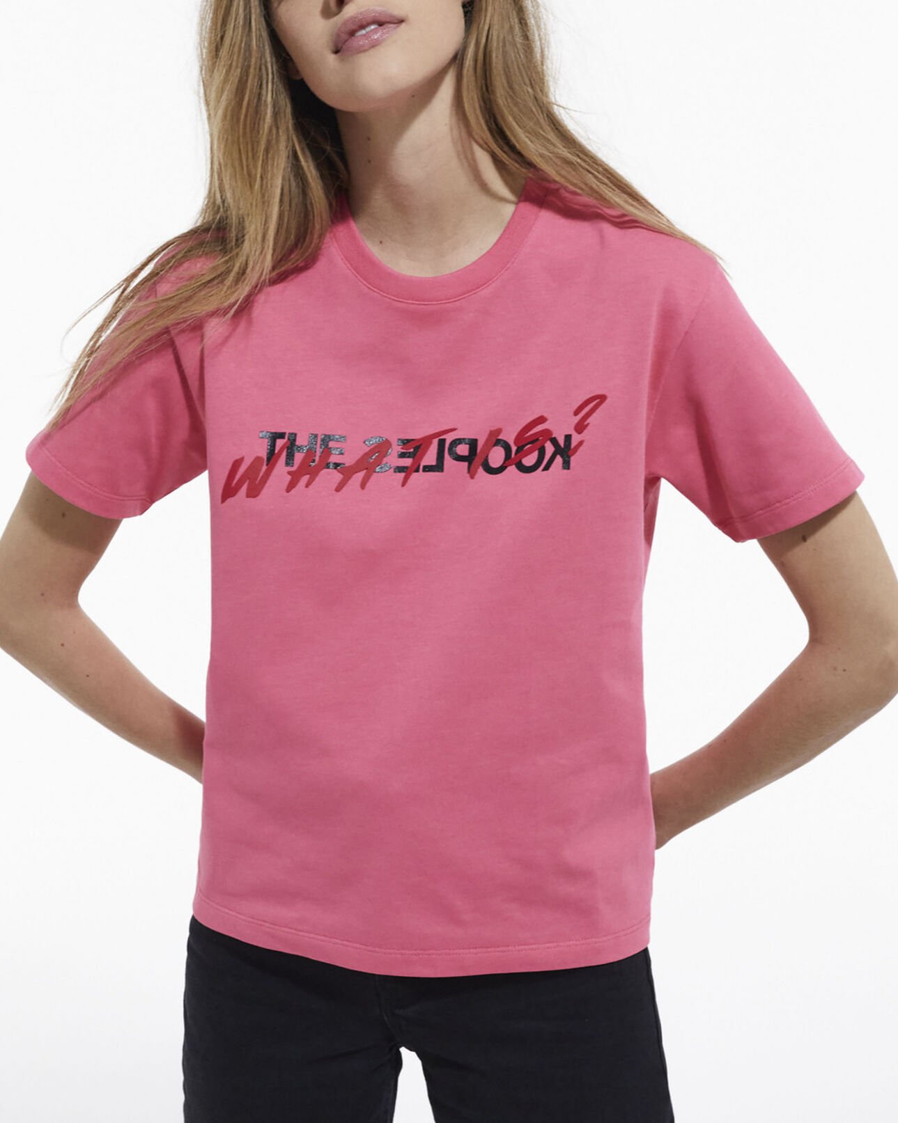 The Kooples FEMME OLD ROSE t-shirt what is rose