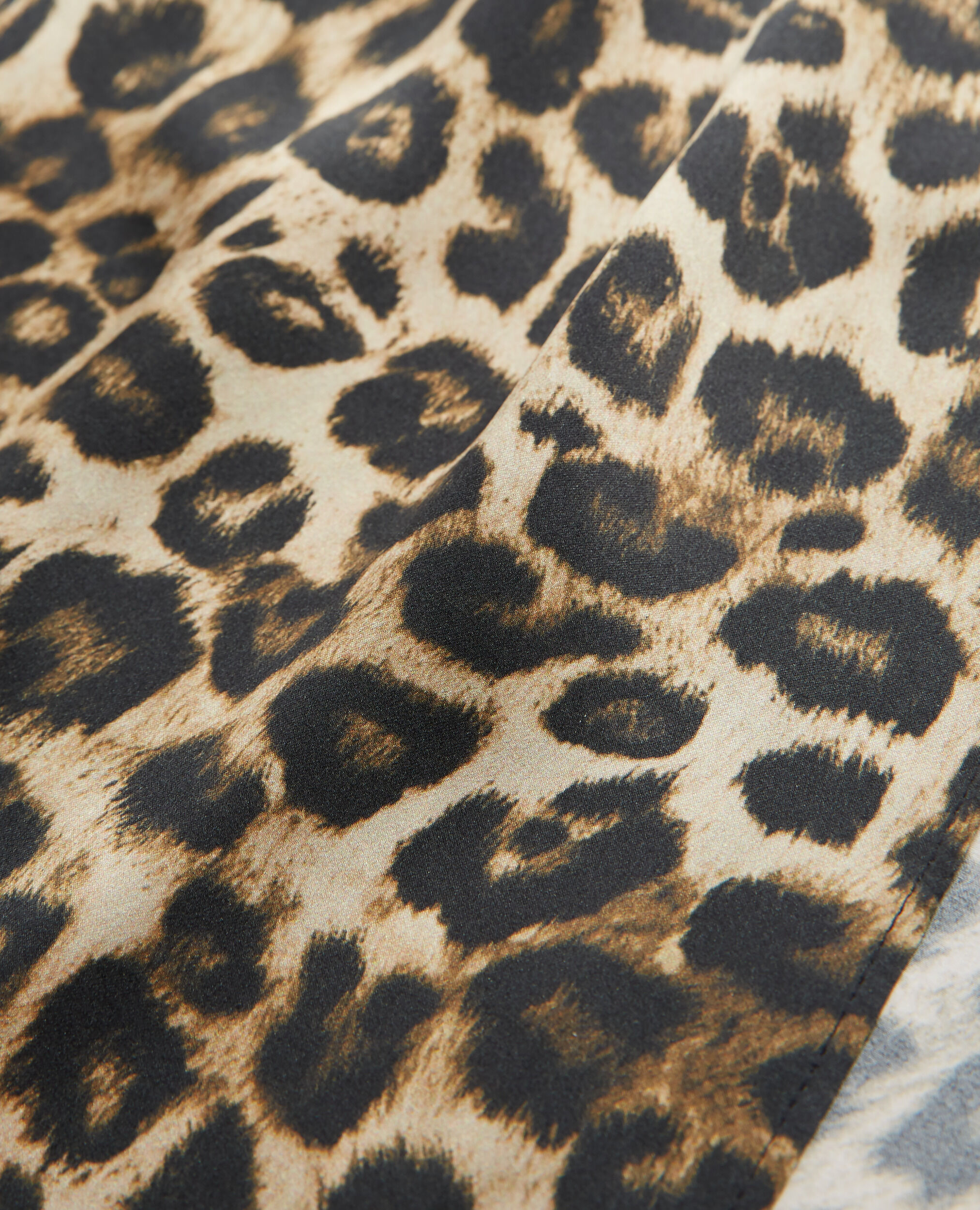 Long leopard print silk dress, LEOPARD, hi-res image number null