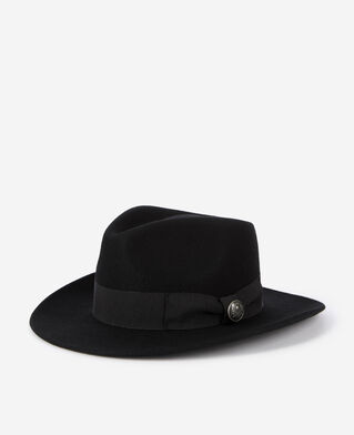 The Kooples MIXED BLACK black wool hat